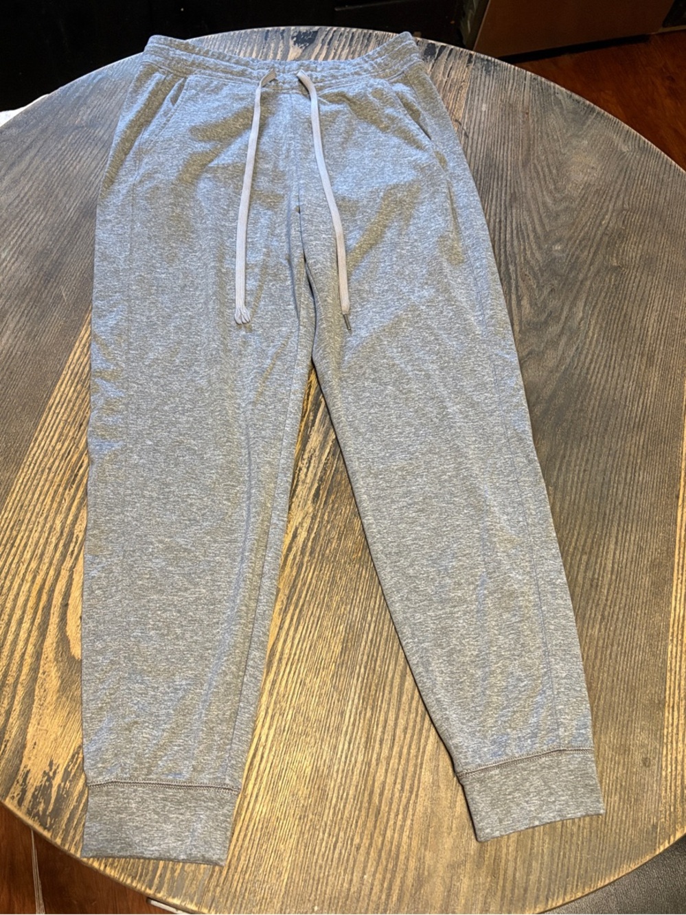 Gray Knit Jogger Pants